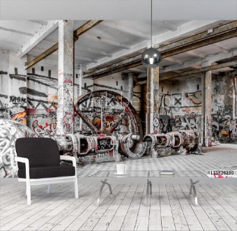 Image de Run down factory industrial abandoned warhouse